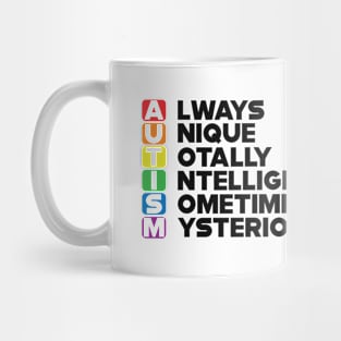 Autism Abbreviation - Always Unique Totally Intelligent Mug